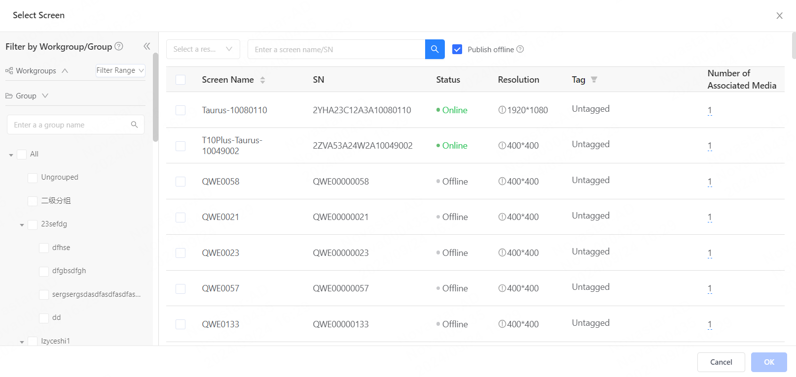 VNNOX_English > 5.1.3.1.3 Publishing Solutions > 发布节目选择显示屏-英文.png